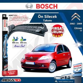 Bosch Aeroeco Citroen C3 HB 2002-2009 Muz Silecek Takımı