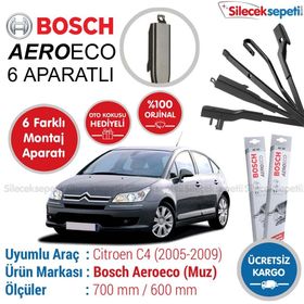 Bosch Aeroeco Citroen C4 2005-2009 Muz Silecek Takımı