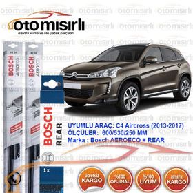 Bosch Aeroeco Citroen C4 AİRCROSS Ön ve Arka Silecek