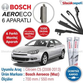 Bosch Aeroeco Citroen C5 2008-2013 Muz Silecek Takımı
