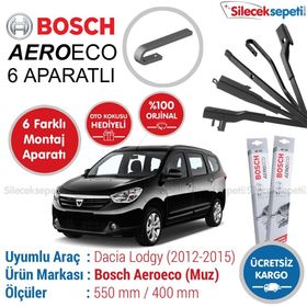 Bosch Aeroeco Dacia Lodgy 2012-2015 Muz Silecek Takımı