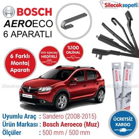 Bosch Aeroeco Dacia Sandero 2008-2015 Muz Silecek Takımı