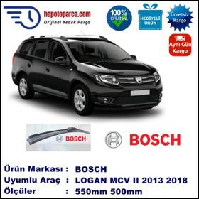 Bosch Aeroeco Daica Logan MCV II K8 2013 Sonrası 550-500 mm Aparatlı Muz Silecek