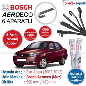 Bosch Aeroeco Fiat Albea 2002-2012 Muz Silecek Takımı