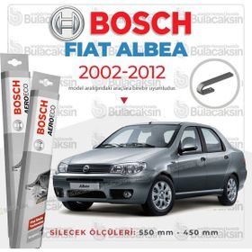 Bosch Aeroeco Fiat Albea 2002-2012 Siyah Muz Silecek Takımı