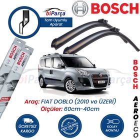 Bosch Aeroeco Fiat Doblo 2000-2010 Muz Silecek Takımı