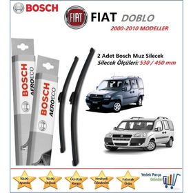 Bosch Aeroeco Fiat Doblo 2000-2010 Muz Silecek Takımı