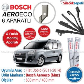 Bosch Aeroeco Fiat Doblo 2011-2014 Muz Silecek Takımı