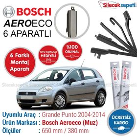 Bosch Aeroeco Fiat Grande Punto 2005-2014 Muz Silecek Takımı