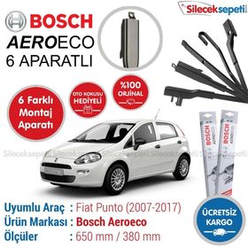 Bosch Aeroeco Fiat Punto 2007-2017 Muz Silecek Takımı