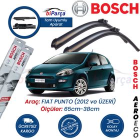 Bosch Aeroeco Fiat Punto 2012 Sonrası Muz Silecek Takımı