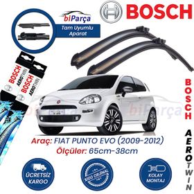 Bosch Aeroeco Fiat Punto Evo 2009-2012 Muz Silecek Takımı
