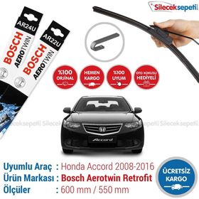 Bosch Aeroeco Honda Accord 2008-2016 Muz Silecek Takımı