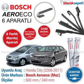 Bosch Aeroeco Honda City 2006-2011Muz Silecek Takımı