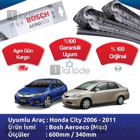 Bosch Aeroeco Honda City 2006-2011Muz Silecek Takımı