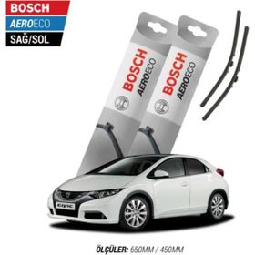 Bosch Aeroeco Honda Civic HB 2012 Model Muz Silecek Takımı