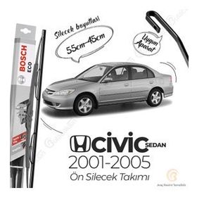 Bosch Aeroeco Honda Civic Sedan 2001-2005 Silecek Takımı
