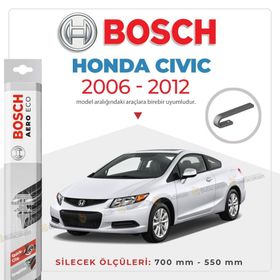 Bosch Aeroeco Honda Civic Sedan 2006-2012 Muz Silecek Takımı