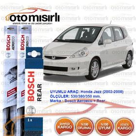 Bosch Aeroeco Honda Jazz 2002-2008 Ön ve Arka Silecek