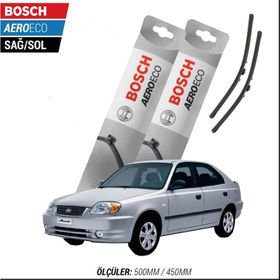 Bosch Aeroeco Hyundai Accent 2000 2005 Silecek Takımı