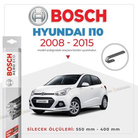 Bosch Aeroeco Hyundai i10 2008-2015 Muz Muz Silecek Takımı