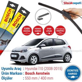 Bosch Aeroeco Hyundai i10 2008-2015 Muz Muz Silecek Takımı