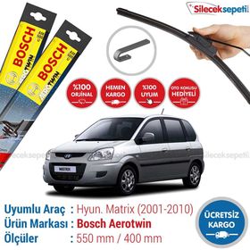 Bosch Aeroeco Hyundai Matrix 2001-2010 Muz Muz Silecek Takımı