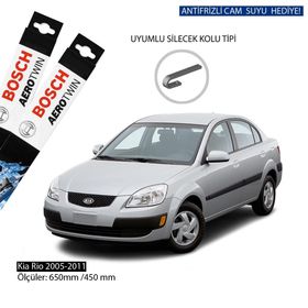 Bosch Aeroeco Kia Rio 2005-2011 Muz Muz Silecek Takımı