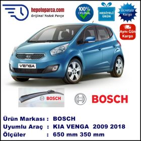 Bosch Aeroeco Kia veNGA 2009 Sonrası 650-350 mm Aparatlı Muz Silecek