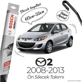Bosch Aeroeco Mazda 2 2008-2013 Siyah Muz Silecek Takımı