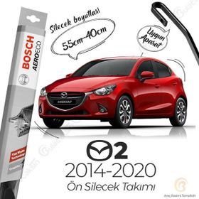 Bosch Aeroeco Mazda 2 2014-2020 Siyah Muz Silecek Takımı