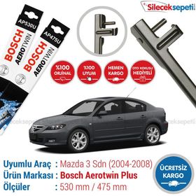 Bosch Aeroeco Mazda 3 Sedan 2004-2008 Muz Silecek Takımı