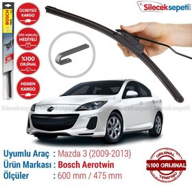 Bosch Aeroeco Mazda 3 Sedan 2009-2013 Muz Silecek Takımı