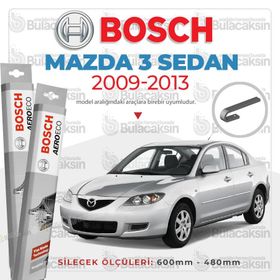 Bosch Aeroeco Mazda 3 Sedan 2009-2013 Ön Muz Silecek Takımı