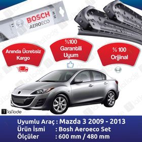 Bosch Aeroeco Mazda 3 Sedan 2009-2013 Silecek Takımı