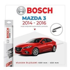 Bosch Aeroeco Mazda 3 Sedan 2014-2016 Muz Muz Silecek Takımı