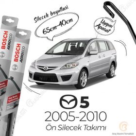 Bosch Aeroeco Mazda 5 2005-2010 Uyumlu Muz Silecek Takımı
