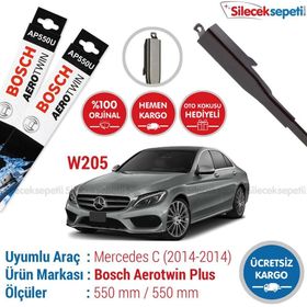 Bosch Aeroeco Mercedes C W205 2013-2014 Ön Muz Silecek Takımı