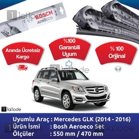 Bosch Aeroeco Mercedes GLK 2014-2016 Ön Muz Silecek Takımı