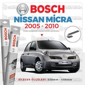 Bosch Aeroeco Nissan Micra 2005-2010 Ön Muz Silecek Takımı