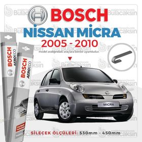 Bosch Aeroeco Nissan Micra 2005-2010 Ön Muz Silecek Takımı