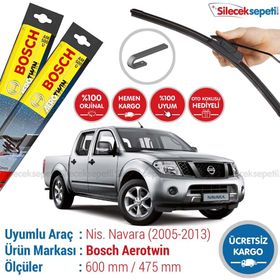 Bosch Aeroeco Nissan Navara 2005-2013 Muz Silecek Takımı