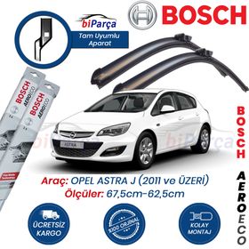 Bosch Aeroeco Opel Astra J 2011 Silecek Takımı