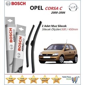 Bosch Aeroeco Opel Corsa C 2000 2006 Silecek Takımı