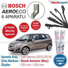 Bosch Aeroeco Opel Meriva 2010-2013 Muz Silecek Takımı