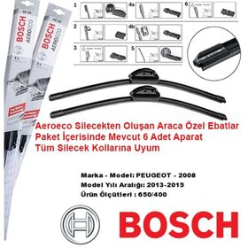 Bosch Aeroeco Peugeot 2008 2013-2016 Muz Silecek Takımı