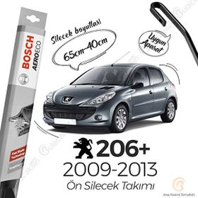 Bosch Aeroeco Peugeot 206+ 2009-2013 Siyah Muz Silecek Takımı
