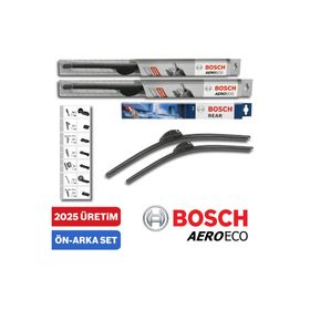 Bosch Aeroeco Peugeot 206 206+ 1998-2013 Ön Arka Silecek
