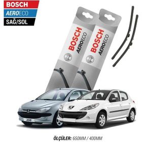Bosch Aeroeco Peugeot 206 / 206+2005 Model Muz Silecek Takımı