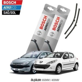 Bosch Aeroeco Peugeot 206 / 206+2005 Model Muz Silecek Takımı